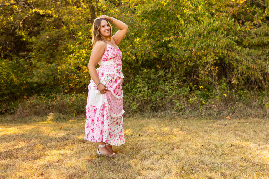 when to book senior pictures in Kansas golden hour senior photos