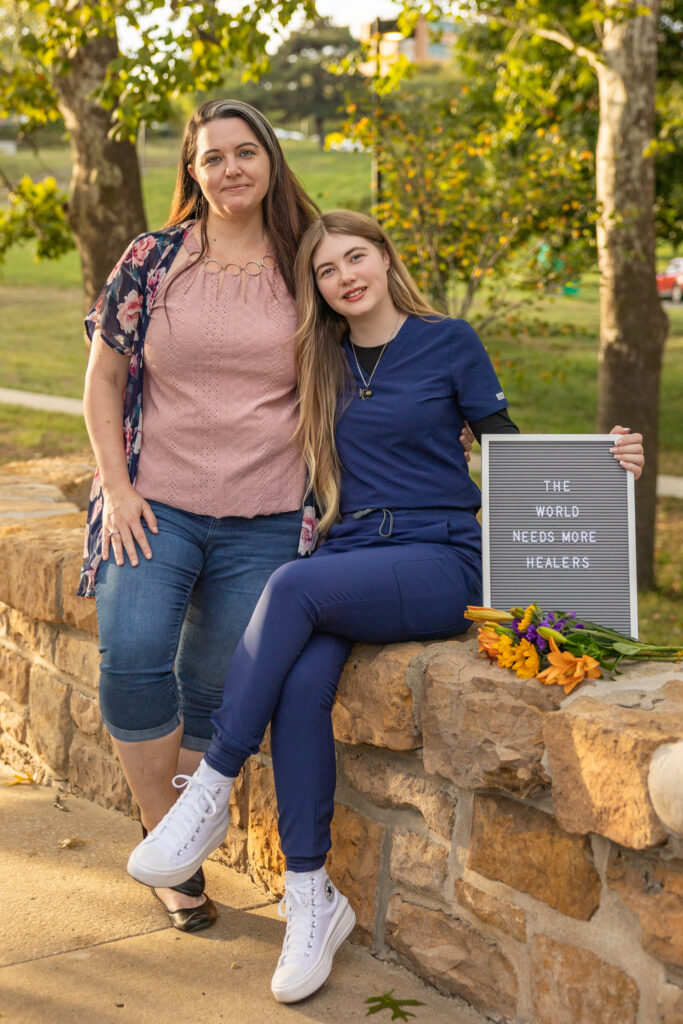 senior family photos before graduation Kansas family portraits