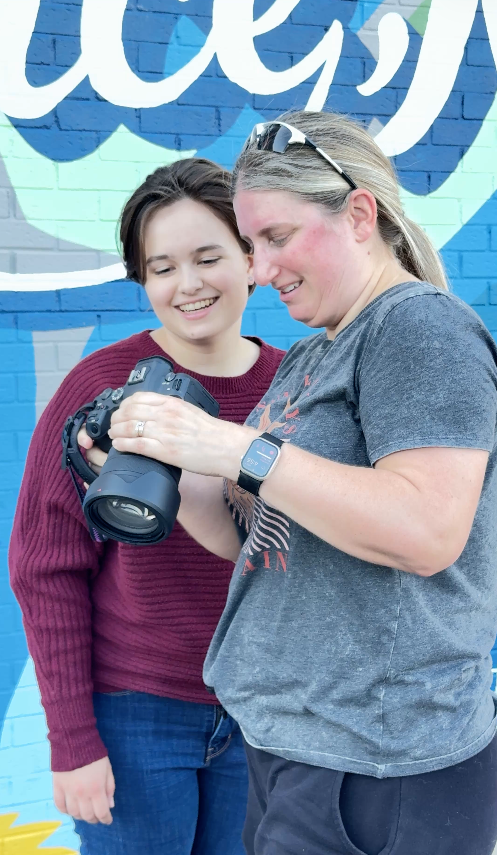 Behind the scenes of a senior photo session in Lawrence KS with Megan Bowers Photography