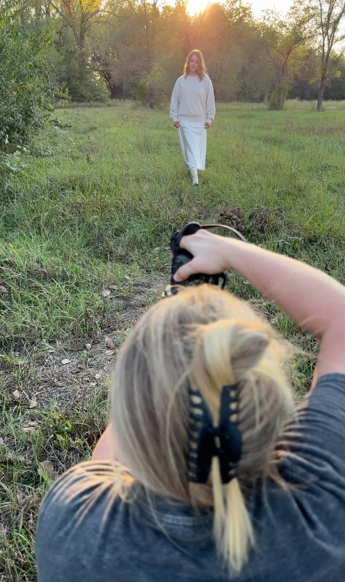 Behind the scenes of a senior photo session in Lawrence KS with Megan Bowers Photography